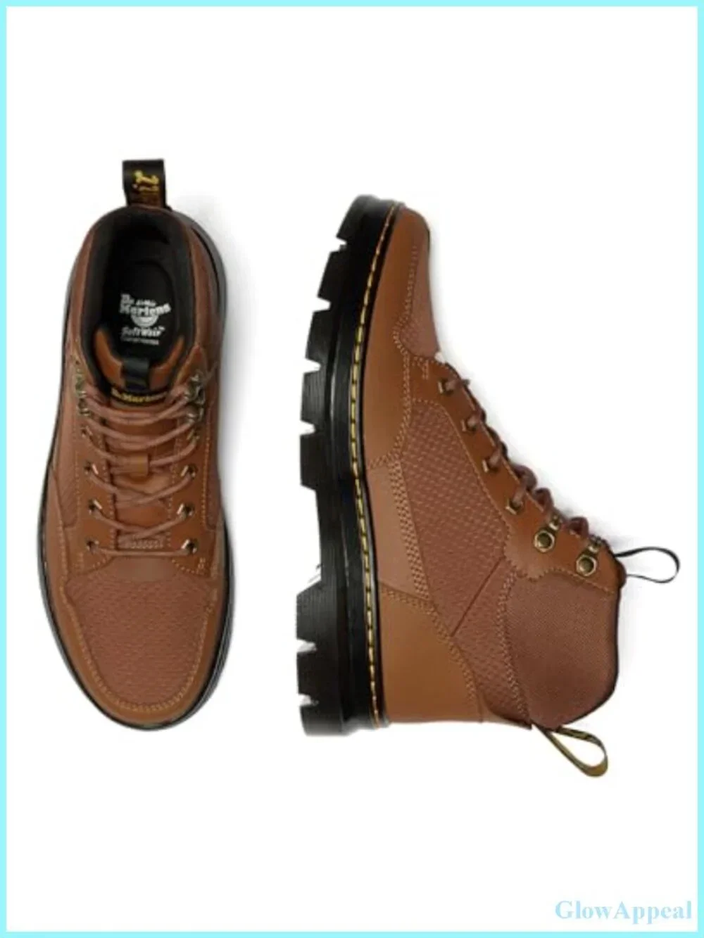 Dr. Martens Rakim Combat Boots Recycled Hexagon Canvas PU Suede Lace-Up Ankle